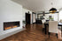 Ecosmart Fire Flex 86SS.BX2 Single Sided Fireplace Insert - Black Finish / Black Burner - ESF.FX.86SS.BX2.B